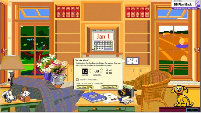 Giao diện hệ điều hành Microsoft Bob