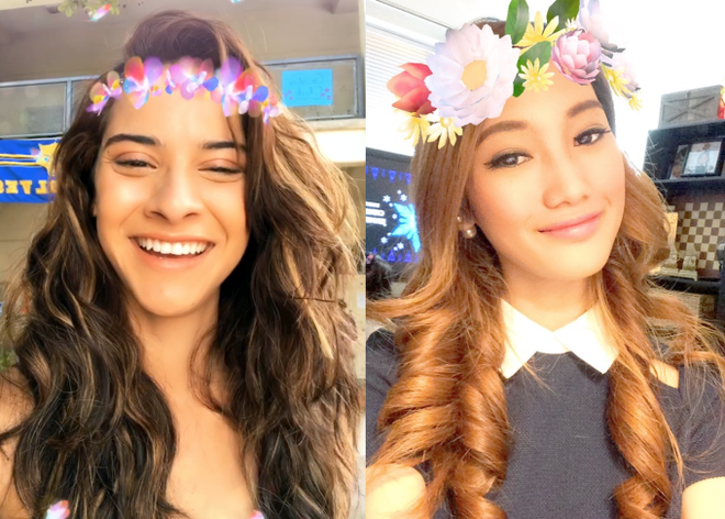  Tính năng mới của Instagram (ảnh trái), tính năng cũ của Snapchat (ảnh phải). 