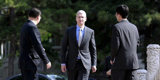  CEO Tim Cook vừa đến Trung Quốc vào ngày 12 tháng 5. 