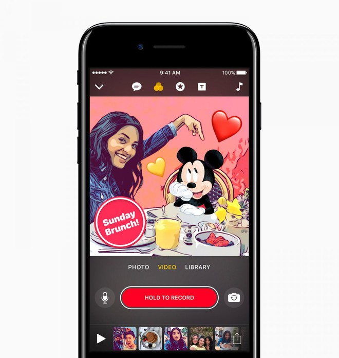  Apple đã từng tích hợp những tính năng tăng cường thực tại vào Clips, ứng dụng camera vui nhộn mà hãng này tung ra hồi đầu năm. 