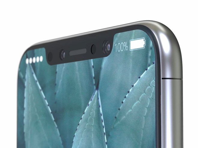  Concept iPhone 8 theo tin đồn, phần khuyết phía cạnh trên có lẽ là nhược điểm duy nhất của smartphone này 