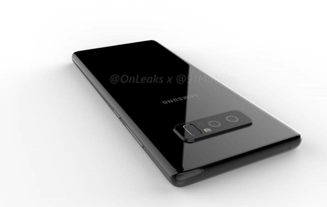  Ảnh rò rỉ Galaxy Note 8 (OnLeaks). 