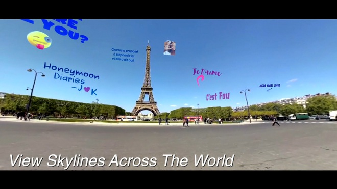 Trải nghiệm tháp Eiffel qua góc nhìn 360 độ và cả bầu trời đầy sinh động xung quanh 