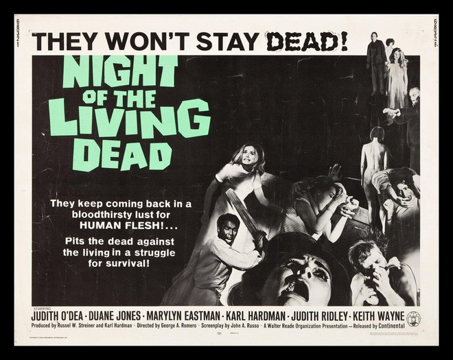  Poster phim Night of the living dead. 