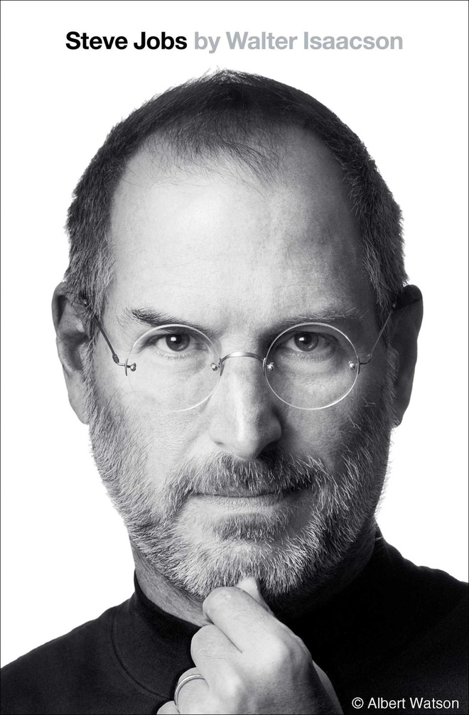  Bìa cuốn sách tiểu sử về Steve Jobs của nhà báo Walter Isaacson do nhiếp ảnh gia Alber Watson chụp 