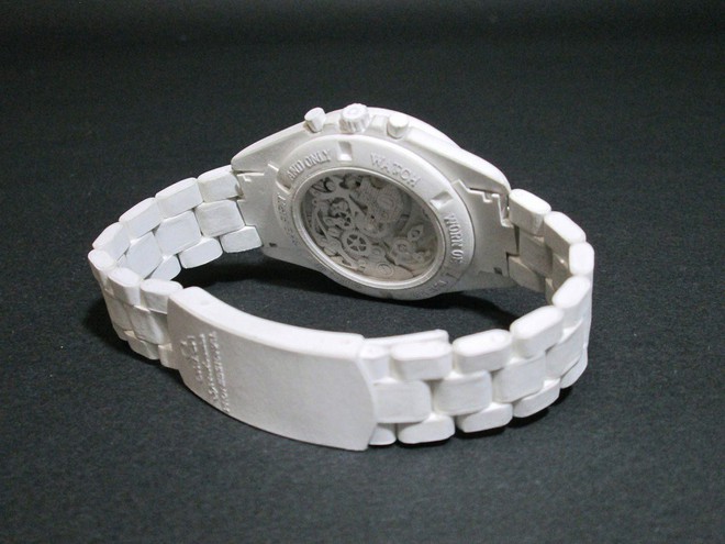 Nghệ nhân Nhật làm đồng hồ bằng giấy bồi siêu chi tiết: Kim giờ, thân máy cho đến dây đeo đều y như thật - Ảnh 10.