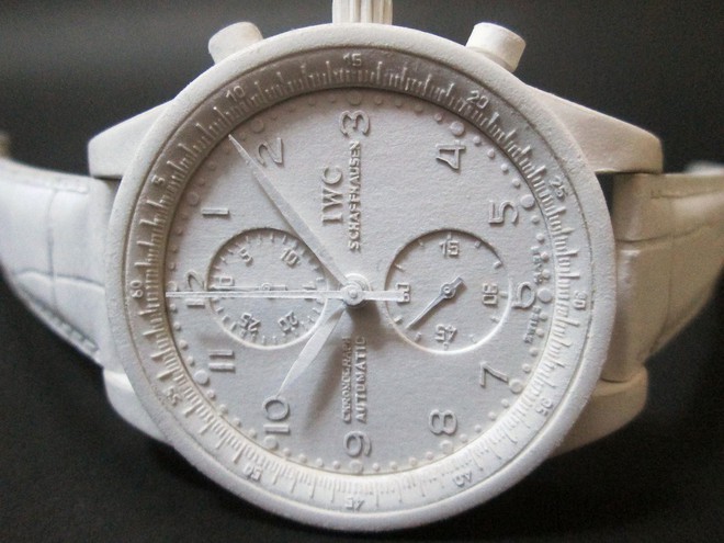 Nghệ nhân Nhật làm đồng hồ bằng giấy bồi siêu chi tiết: Kim giờ, thân máy cho đến dây đeo đều y như thật - Ảnh 14.