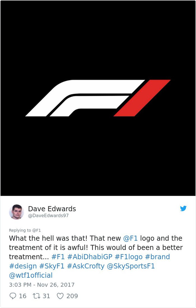 Giải đua xe Công thức 1 đổi logo sau 24 năm, không ngờ lại biến thành trò cười cho Internet - Ảnh 11.