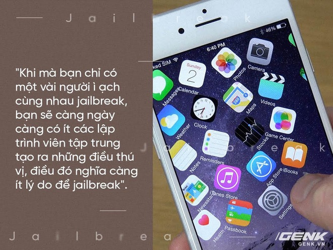  Vòng xoay luẩn quẩn: it người JB được iPhone, ít người cần đến nó hơn và lại ít người JB iPhone hơn 