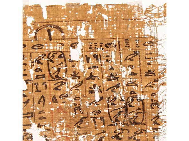  Văn tự cổ trên cuộn giấy papyrus cổ nhất từng được tìm thấy với nội dung về vận chuyển nguyên liệu xây kim tự tháp qua hệ thống đường thủy. 