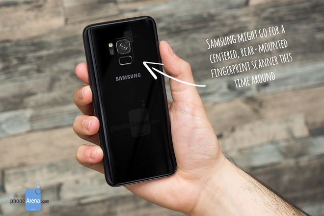 
Máy quét vân tay trên Galaxy S9 có thể sẽ được di chuyển ra giữa để người dùng dễ dàng sử dụng hơn

