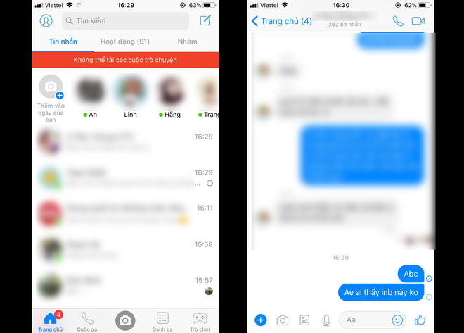 Facebook Messenger lại vừa gặp sự cố, khung chat trắng xóa, netizen Việt đồng loạt kêu trời - Ảnh 4.