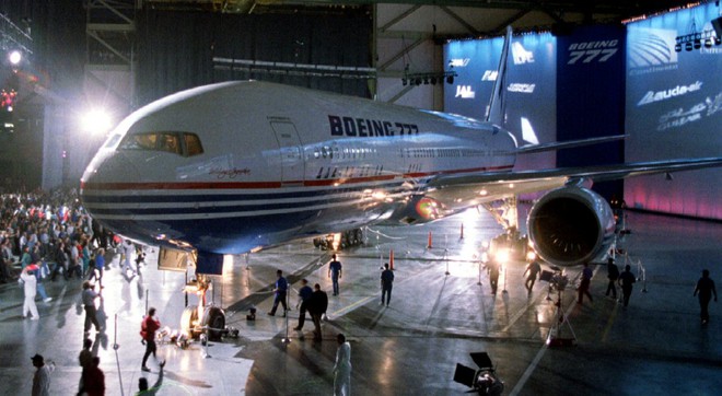  Boeing 777 trong một buổi triển lãm. 