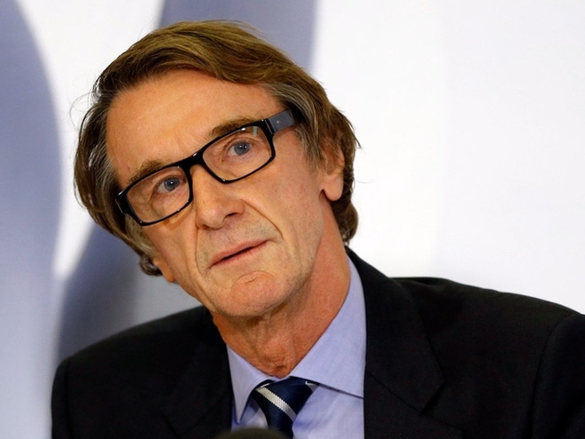  Jim Ratcliffe là nhà sáng lập và cổ đông lớn của hãng sản xuất hóa chất Ineos và có giá trị tài sản là 9,8 tỷ đô la. 