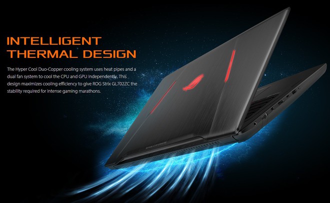 ASUS ROG STRIX GL702ZC chính thức trình làng, laptop đầu tiên sử dụng chip AMD Ryzen 7 - Ảnh 1.