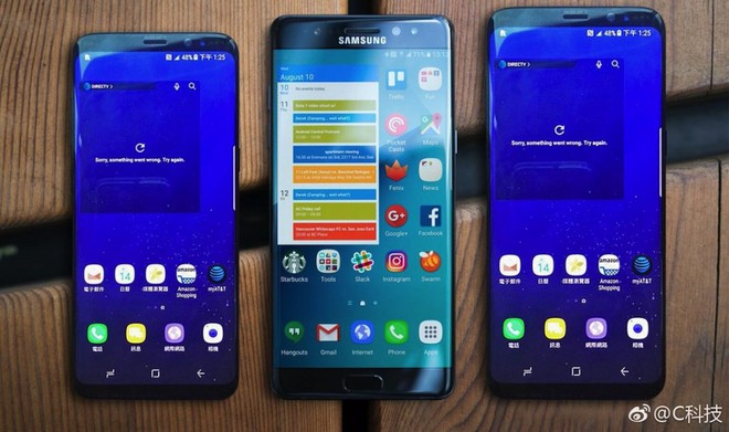 
Galaxy S8, Galaxy Note7 và Galaxy S8 

