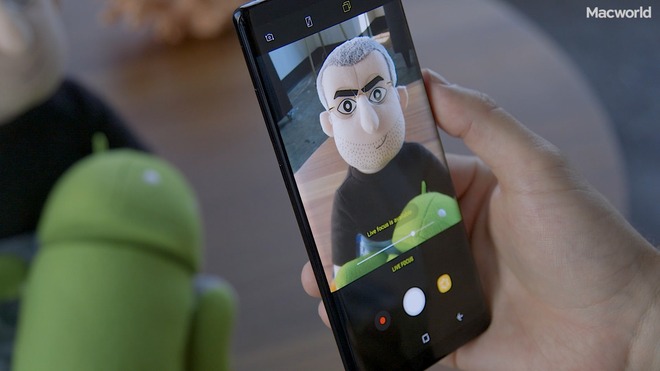  Thanh trượt điều chỉnh khả năng làm mờ trong Live Focus của Galaxy Note 8. 