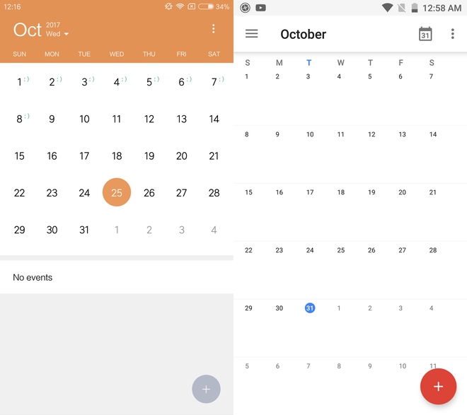  Ứng dụng lịch của Xiaomi và Google Calendar 