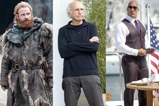  Từ trái sang phải, ba show ăn khách của HBO là: Game of Thrones, Curb Your Enthusiasm, Ballers. 