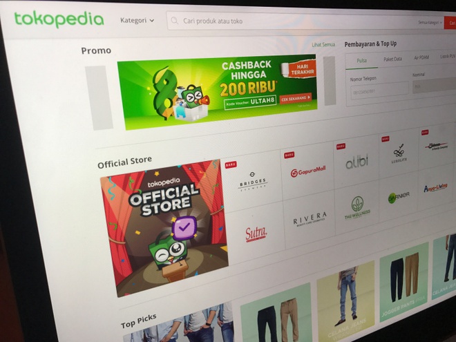 Tokopedia là sàn thương mại điện tử lớn nhất Indonesia