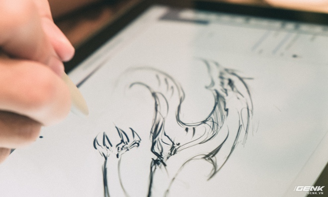  Những nét vẽ bởi S Pen trong SketchBook trông cực kì tự nhiên, y như trên giấy thật. 