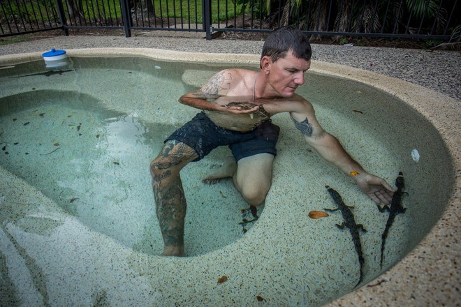  Aaron Rodwell là một thợ săn, nhưng ông cũng nuôi cá sấu ở nhà. Việc này là hợp pháp đến một mức độ nào đó. 