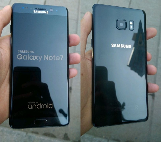  Hình ảnh rò rỉ gần đây của Galaxy Note7 tân trang với chữ R (viết tắt của Refurbished) ở mặt lưng 