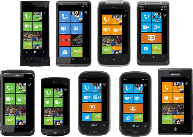  Những chiếc Windows Phone đầu tiên ra mắt. 
