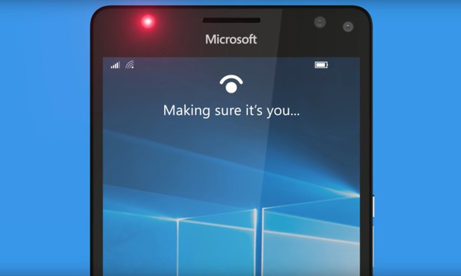  Windows Hello trên Lumia 950XL 