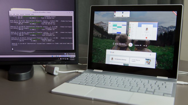 [Video] Những hình ảnh đầu tiên của hệ điều hành Google Fuchsia bản thử nghiệm trên Pixelbook - Ảnh 1.