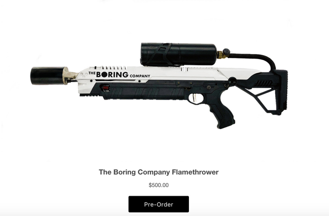 The Boring Company bắt đầu cho đặt trước súng phun lửa, đích thân Elon Musk đóng quảng cáo - Ảnh 1.