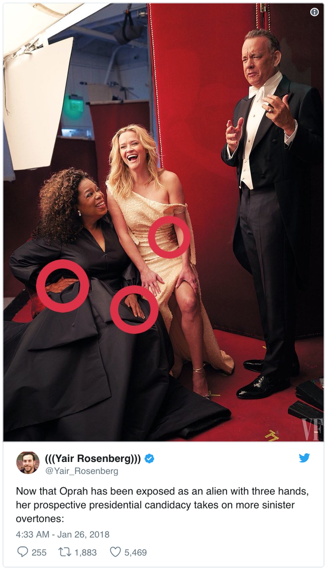 Oprah Winfrey và diễn viên Reese Witherspoon bỗng dưng bị tặng thêm tay chân trong số mới nhất của tạp chí Vanity Fair - Ảnh 8.