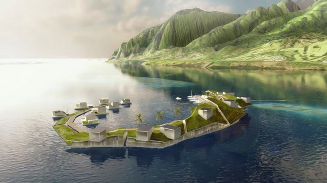 Chiêm ngưỡng loạt ảnh mô phỏng cuộc sống ở những thành phố nổi trên mặt nước trong tương lai - Ảnh 1.