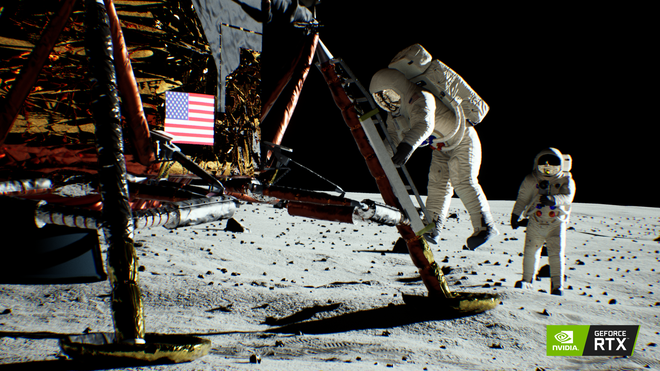NVIDIA dựng lại toàn bộ cảnh đặt chân lên Mặt Trăng bằng công nghệ mới trên card RTX - Ảnh 2.