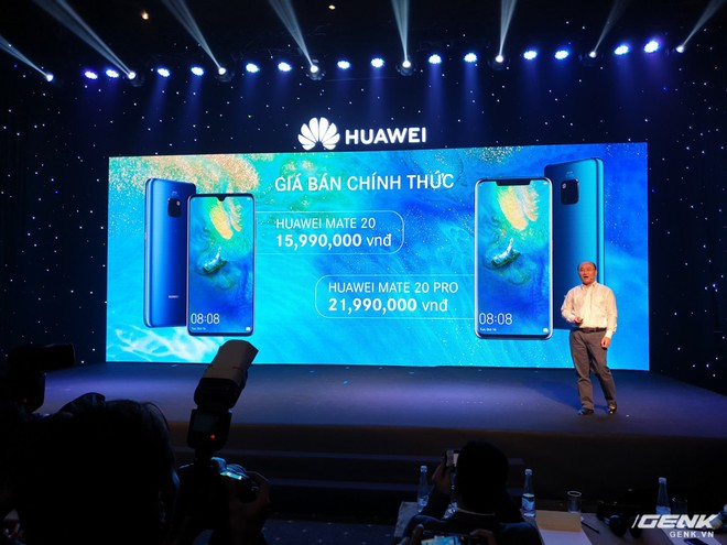 Huawei Mate 20 và Mate 20 Pro chính thức ra mắt tại Việt Nam với mức giá 15,99 và 21,99 triệu đồng - Ảnh 1.