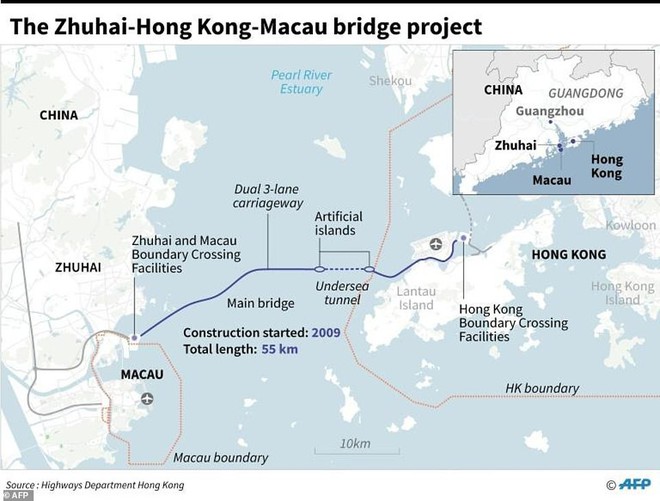 Chiêm ngưỡng cầu vượt biển dài nhất thế giới: 55km, 18 tỷ USD kinh phí tại Trung Quốc - Ảnh 8.