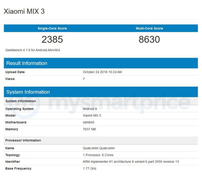 Xiaomi Mi Mix 3 tiếp tục rò rỉ với chip Snapdragon 855, có phiên bản đặc biệt Forbidden City - Ảnh 4.