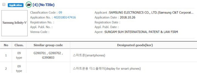 Samsung bất ngờ đăng ký nhãn hiệu Infinity-V Display, có thể là xu hướng mới của smartphone màn hình gập - Ảnh 2.