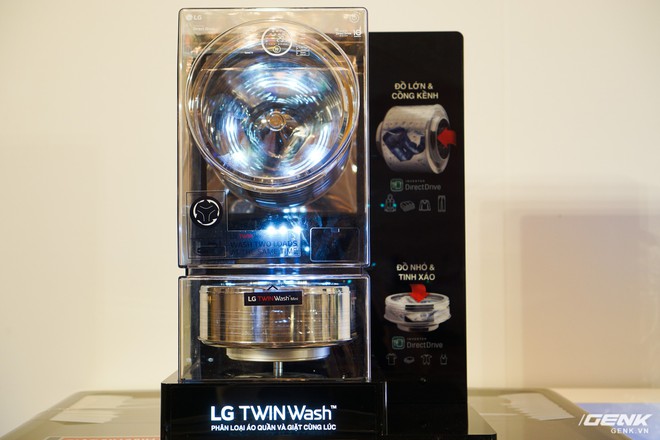 Cận cảnh máy giặt lồng đôi LG TWINWash: tích hợp công nghệ giặt hơi nước TrueSteam, hỗ trợ kết nối với smartphone - Ảnh 4.