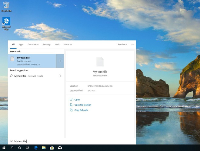 Microsoft sẽ tách Cortana khỏi Windows Search từ bản cập nhật Windows 10 19H1 - Ảnh 2.