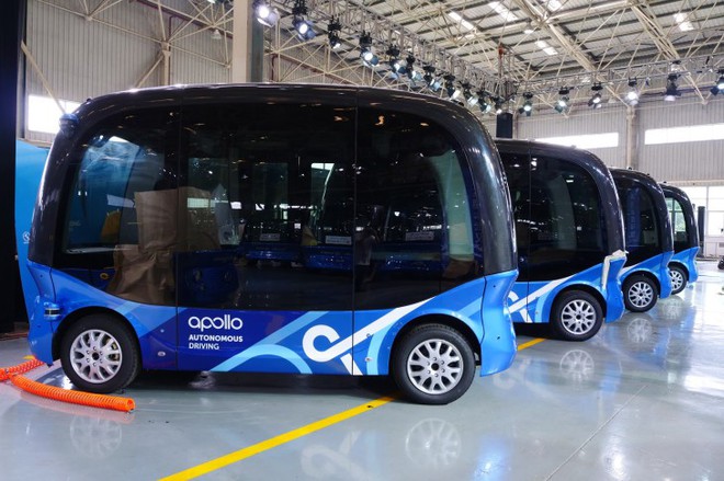 Trung Quốc thử nghiệm xe bus không người lái, có trí thông minh nhân tạo - Ảnh 1.