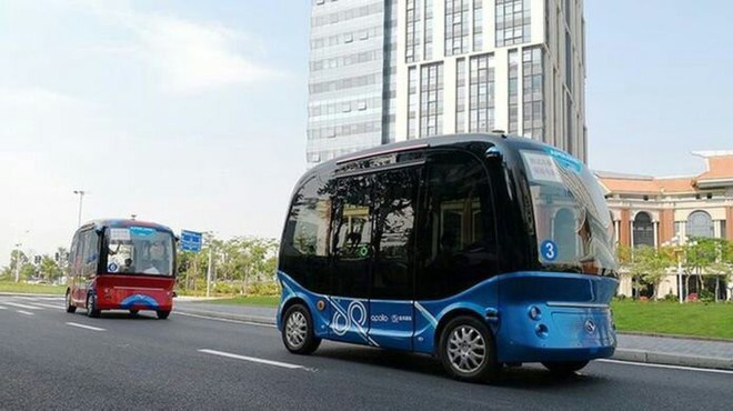 Trung Quốc thử nghiệm xe bus không người lái, có trí thông minh nhân tạo - Ảnh 3.