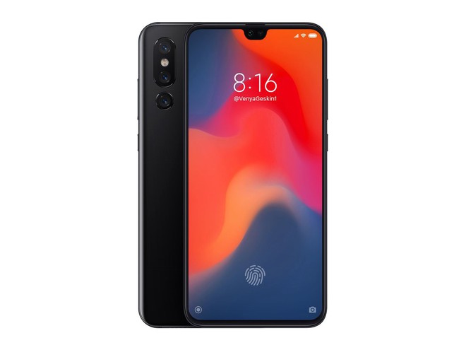 Xiaomi Mi 9 lộ thiết kế và thông số dự kiến, tai thỏ nhỏ hơn một nửa, ba camera sau, chip Snapdragon 8150 - Ảnh 1.