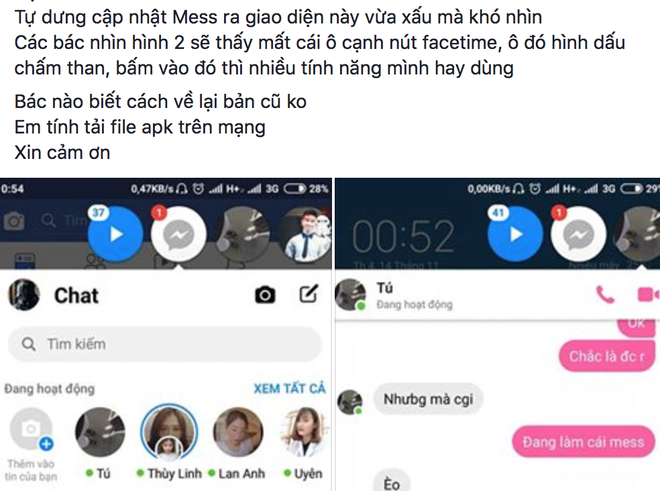 Người Việt cảm xúc lẫn lộn với giao diện mới của Facebook Messenger - Ảnh 4.