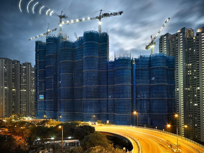 [Ảnh] Ấn tượng với cách người Hồng Kông xây dựng những tòa nhà chọc trời chỉ với giàn giáo bằng tre - Ảnh 11.