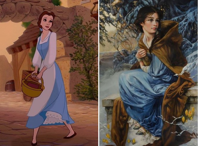 Bất ngờ trước vẻ đẹp của các nhân vật hoạt hình Disney khi được tái hiện bằng tranh sơn dầu - Ảnh 11.