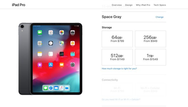Apple tính phí cắt cổ cho việc nâng cấp dung lượng lưu trữ trong iPad và MacBook - Ảnh 1.