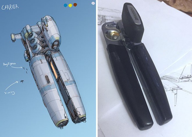 Nghệ sĩ này biến những đồ vật bình thường nhất thành tàu vũ trụ với thiết kế đậm chất viễn tưởng - Ảnh 11.