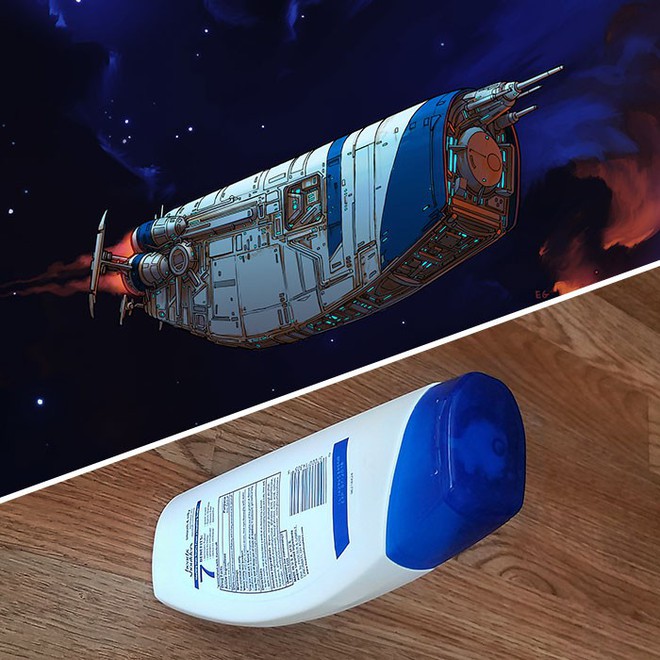 Nghệ sĩ này biến những đồ vật bình thường nhất thành tàu vũ trụ với thiết kế đậm chất viễn tưởng - Ảnh 13.