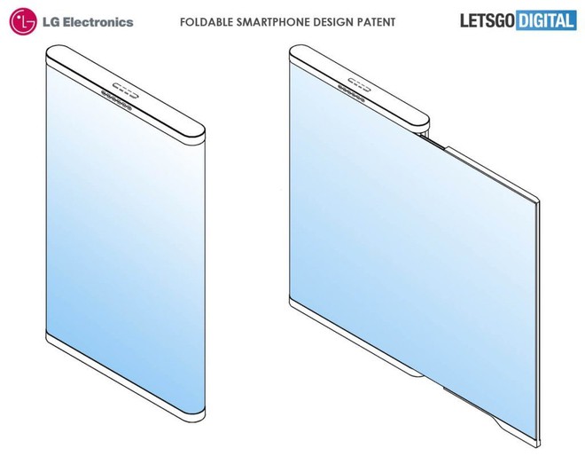 LG được cấp bằng sáng chế cho smartphone màn hình gập không viền - Ảnh 1.